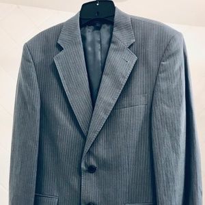 Express Blazer size 38 S light blue pinstripe